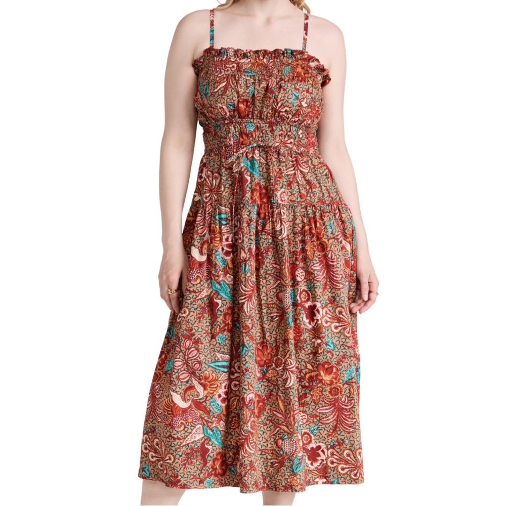 Lisbet Floral Print Midi Dress